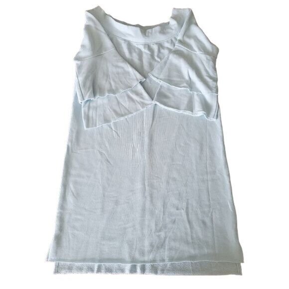 Juicy by Juicy Couture womens shirt dress Boulevard light Blue Ruffle Sleeve new - Picture 12 of 13